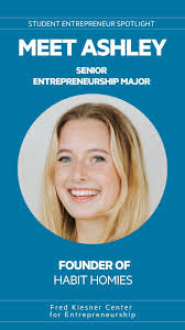 Meet Ashley Heltzel, a senior entrepreneurship major and founder of  @habit.homies. Habit Homies is an app that helps college students build  healthy habits through peer accountability. Check them out ...