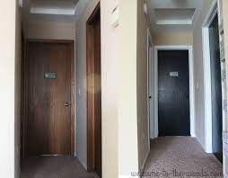 White trim can look a little cold and sterile. Hallway Makeover White Trim Reveal