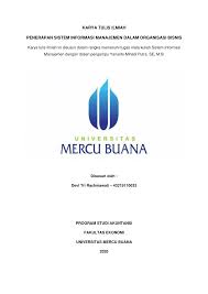 Check spelling or type a new query. Pdf Karya Tulis Ilmiah Penerapan Sistem Informasi Manajemen Dalam Organisasi Bisnis