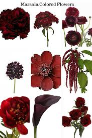 Top Picks For Marsala Colored Flowers Wedding Palette Burgundy Wedding
