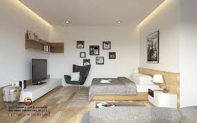 اصباغ غرفه نوم ارضيات خشب غرف نوم للاطفال Bed In Living Room Apartment Interior Bedroom Design