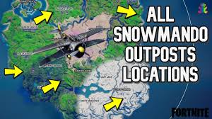 The sneaky snowmando is a rare item in battle royale. Fortnite Finding Snowmando Outposts All 5 Locations Guide Fortnite Outpost Locations