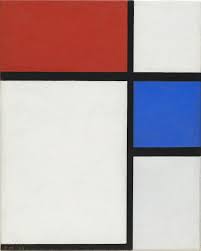 Piet Mondrian Composition No Ii With Red And Blue 1929 Original Date Partly Obliterated Mistakenly Repainted 1925 By Piet Mondrian Mondrian Art Mondrian