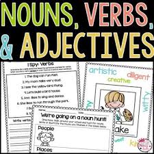 = tall is an adjective, modifying the noun man. Nouns Verbs And Adjectives Worksheets By Primary Fairy Tales Tpt