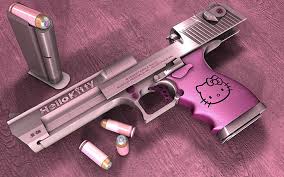 Touched up, cropped and adopted for wallpaper use by minh tan, digitalcitizen.ca. Hd Wallpaper Pink Desert Eagle Hello Kitty Wallpaper Flare
