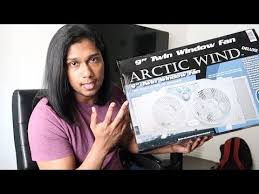 arctic wind 9 inch twin window fan