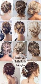 Simple And Chic Bridal Updo Hairstyle Ideas Wedding Hairstyles Updos And Hair Up With Veil With Flowers Bridal Long Hair Styles Bride Hairstyles Hair Styles
