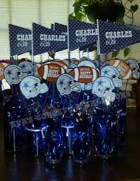 Dallas Cowboys Centerpiece Please Visit Us On Facebook At Eva S Concept And Creatio Dallas Cowboys Birthday Party Dallas Cowboys Birthday Dallas Cowboys Party