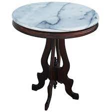 Victorian marble top coffee table. Victorian Eastlake Marble Top Pedestal Side Table For Sale At 1stdibs