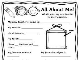 They are in a pdf format. New School Year New Teacher All About Me Worksheet Teaching Resources