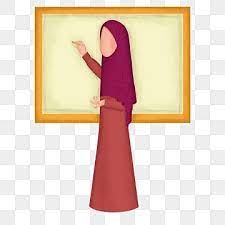 Muslimah Teacher Writing On A Board Cute Character Hijab Character Woman Worker Png Transparent Clipart Image And Psd File For Free Download Cute Characters Teachers Day Celebration Teacher Cartoon