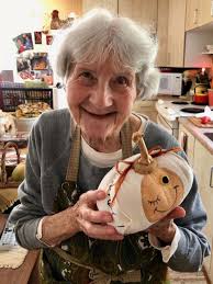 Playing with Fabric in Oma's Pumpkin Patch