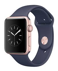 Apple Watch Series 2 42mm Rose Gold Aluminum Case With Midnight Blue Sport Band Buy Apple Watch Apple Watch Apple Watch Series 2