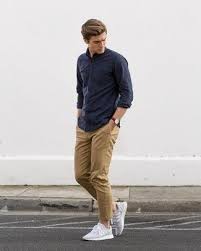 How To Wear Khaki Chinos 535 Looks Men S Fashion Mens Fashion Chinos Mens Casual Outfits Chinos Men Outfit