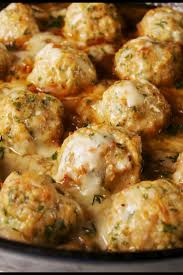 These Chicken Meatballs Have Everything You Love About French Onion Soup Recipe Full Meal Recipes Recipes Chicken Meatball Recipes