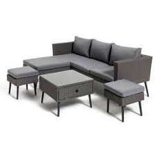 Keter rattan effect mini corner sofa graphite at argos co uk visit to onl garden furniture. Patio Sets Garden Outdoor Dining Sets Argos
