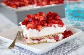 Recipe No Bake Strawberry Cheesecake Lasagna Easy Strawberry Cheesecake Baked Strawberries Strawberry Desserts