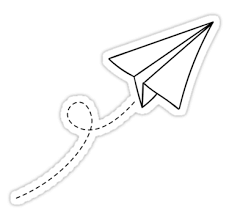 Aesthetic Sticker Black And White Png Paper Plane Flying Simple Minimalist Illustration Cartoon Sticker By Vanessavolk In 2020 Homemade Stickers Aesthetic Stickers Phone Stickers