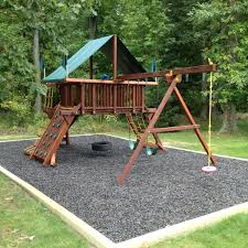 Mulch ties together the look of different parts of your landscape. Playsafer Rubber Mulch Unpainted Black