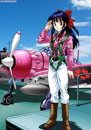 Sakura And Mitsubishi A6m Zero By Https Www Deviantart Com Bbmbbf On Deviantart Sakura Wars Sakura Anime