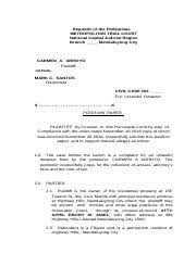 The brain drain of health care workers. Posit Republic Of The Philippines Metropolitan Trial Court National Capital Judicial Region Branch Mandaluyong City Carmen A Arroyo Course Hero