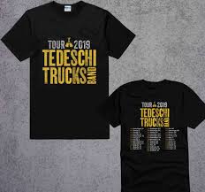 Tedeschi Trucks Band North American Winter Tour 2019 Black Tee Shirt S 3xl Fashion Clothing Shoes Accessories Black Tee Shirts Shirts Tee Shirts