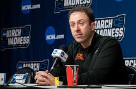 Louisville head coach rick pitino, right, talks with akoy agau during the second half of their ncaa college basketball game against bellarmine, sunday nov. Gophers Silence Rumors With Contract Extension For Richard Pitino Bring Me The News