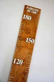 wood growth chart wooden ruler personalized our growing