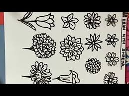 How To Draw Different Types Of Flowers Easily