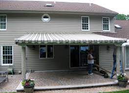 Patio furniture covers for outdoor patios featuring custom builds and waterproof materials from national patio covers. Canvas Patio Cover American Traditional Patio New York By Howard Quality Window Inc Houzz