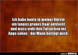 ich habe heute in meiner burste ein langes graues haar lustige bilder spruche witze echt lustig lange graue haare graue haare lustige spruche