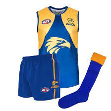 New york is bordered by canada and lake ontario in the north; West Coast Eagles Kids Youths Afl Auskick Playing Pack Jumper Guernsey