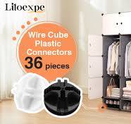 Amazon.com: Litoexpe 36 Pcs Wire Cube Plastic Connectors for ...