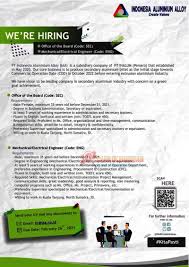 Maybe you would like to learn more about one of these? Loker Medan Lowongan Kerja S1 Di Pt Indonesia Aluminium Alloy Sumatera Utara Newstulistiwa
