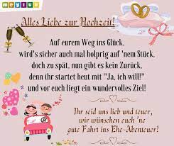 Mit der kartenmacherei können sie stilvolle danksagungskarten für ihre gäste gestalten, die einerseits ein dankeschön für die glückwünsche und gleichzeitig ein andenken an die gefeierte hochzeit sind. Hochzeitswunsche Originelle Gluckwunsche Zur Hochzeit