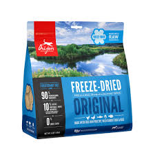 Help support your large breed puppy's development with a biologically appropriate diet that's packed with protein and fat from quality animal protein. Orijen Original Recipe Grain Free High Protein Premium Raw Poultry Freeze Dried Dog Food 16 Oz Petco