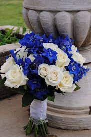 Wedding bouquets in cobalt blue. Pin On Cobalt Blue Wedding Inspirations