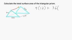 How do you find the surface area of a rectangular prism??????????? Find The Surface Area Of Triangular Prisms Youtube