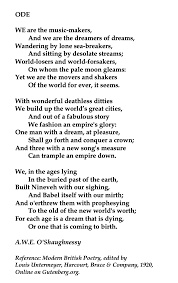 Arthur O Shaughnessy British Poet Beautiful Poetry Poetry Online Personification Poems