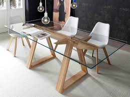 Rectangular Tempered Glass Dining Table Tokyo By Altacorte Maison