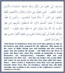 Surah Aal Imran Ayaat 133 136 In 2020 Verses Verse Words