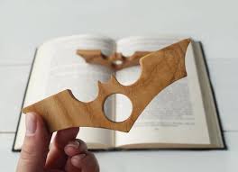 Gift For Him Wooden Page Holder Batman Thumb Page Holder Etsy Book Accessories Unique Bookmark Book Lovers Gifts