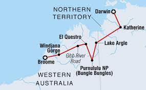 Darwin To Broome Road Trip Map 4Wd Broome To Darwin Overland By Intrepid Tours With 132 Reviews - Tour Id:  167709