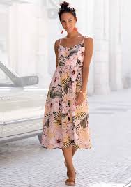 Preise vergleichen und bequem online kaufen! Sommerkleid Apricot Von Lascana Lascana