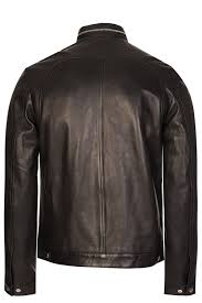 Hugo By Hugo Boss Luckas Leather Jacket Black