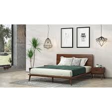 5 out of 5 stars (225). Modrest Carmen Mid Century Modern Walnut Bed On Sale Overstock 26981552 King