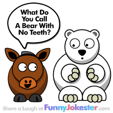 What do you call a bear with no teeth. New Funny Bear Joke At Funny Jokester