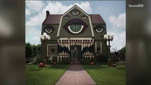 It's the authentic shape and yellow and red trimming that makes this cosy wood cabin so inviting and. Woman Turns Home Into Life Size Gingerbread House Youtube