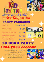 Book Your Kid S Birthday Party At Newly Renovated Kid Junction Book Party Kids Birthday Kids Birthday Party