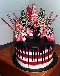 You're what a bff is supposed to be — someone. Red And Black Sweet 16 Drip Cake Drip Cakes Red Birthday Cakes Cupcake Cakes